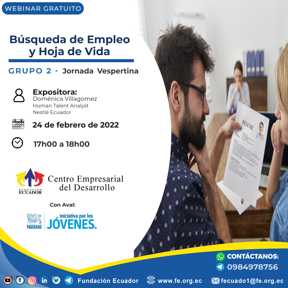 Búsqueda de empleo y hoja de vida