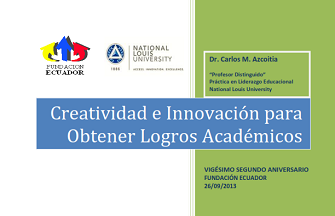 PORTADA CREATIVIDAD E INNOVACIÓN PARA OBTENER LOGROS ACADÉMICOS