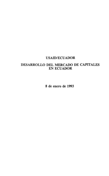 PORTADA DESARROLLO DEL MERCADO DE CAPITALES EN ECUADOR