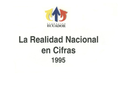 PORTADA LA REALIDAD NACIONAL EN CIFRAS 1995