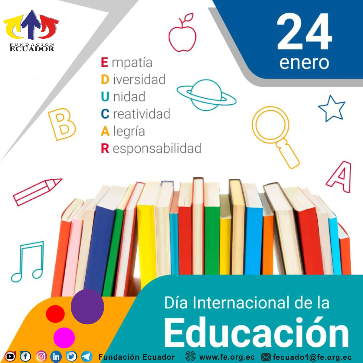 Día Internacional de la Educación Fundación Ecuador
