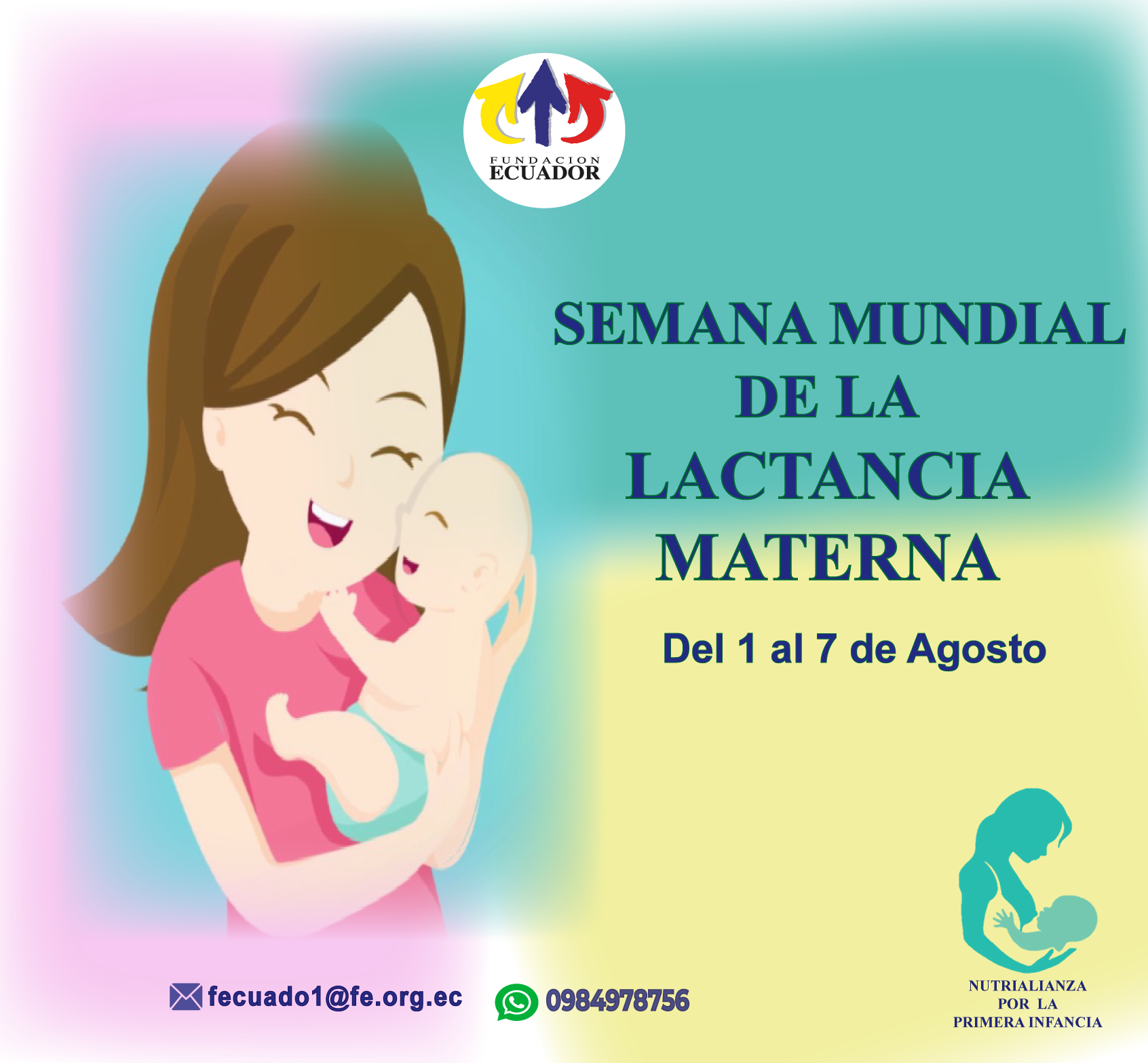 Semana de la Lactancia Materna 1 de Agosto - Fundación Ecuador